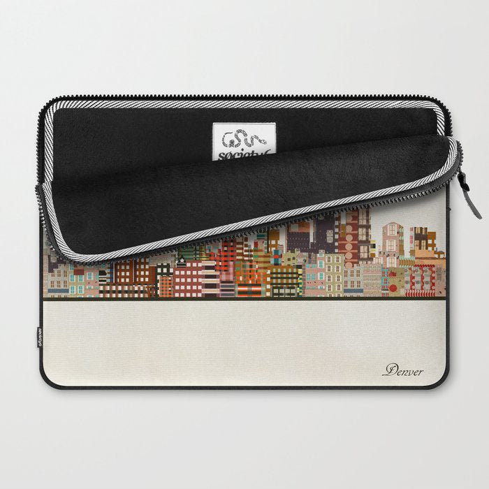 denver colorado skyline Laptop Sleeve Gallery Image 2