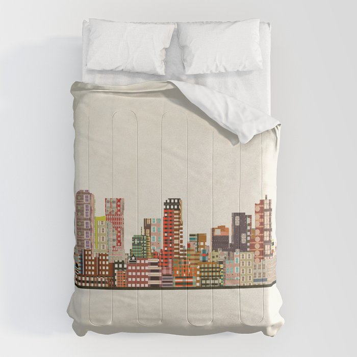 denver colorado skyline Comforter Gallery Image 6