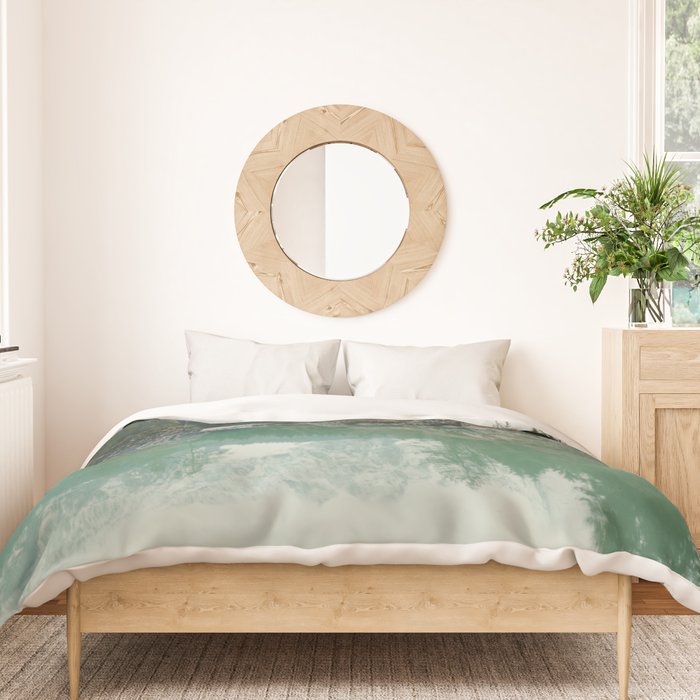 Turquoise lake - Landscape and Nature Photography Duvet Cover Gallery Image 3