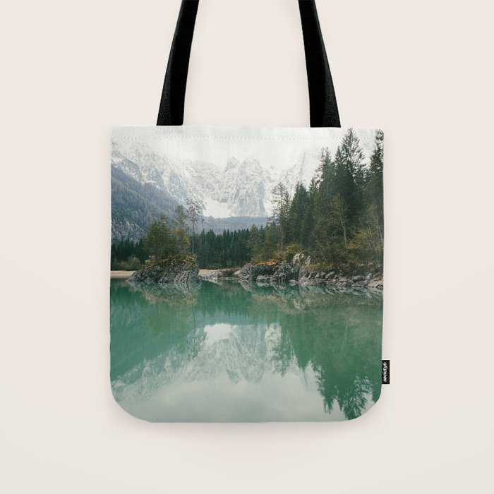 Turquoise lake - Landscape and Nature Photography Tote Bag Gallery Image 1