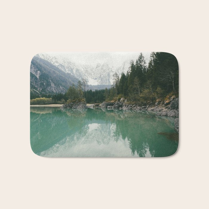 Turquoise lake - Landscape and Nature Photography Bath Mat Gallery Image 1