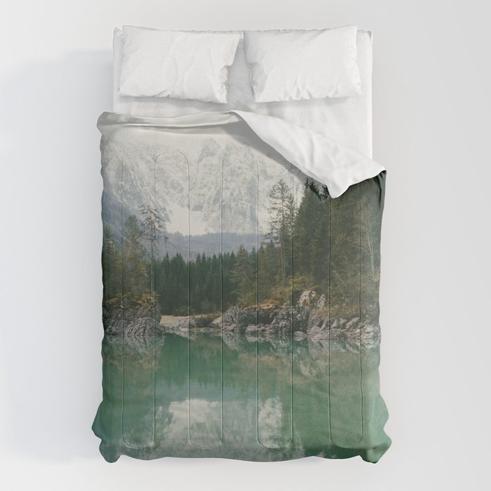 Turquoise lake - Landscape and Nature Photography Comforter Gallery Image 6
