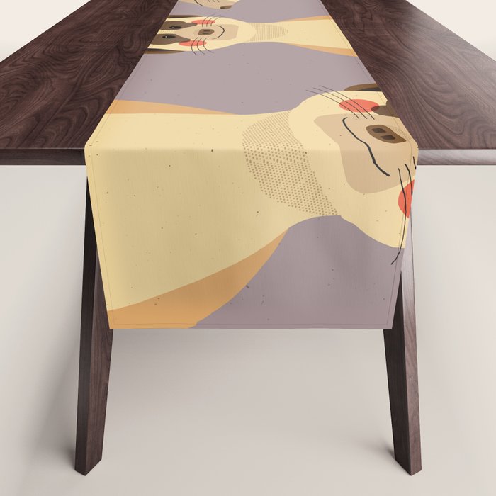 Meerkat, Animal Portrait Table Runner Gallery Image 1