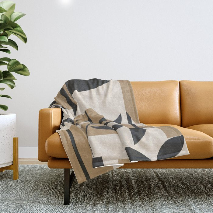 Abstract Foliage 3 Throw Blanket Gallery Image 1