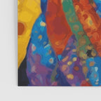 Gustav Klimt Style Dog with Colorful Scarf Poster Gallery Image 3
