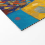 Gustav Klimt Style Dog with Colorful Scarf Welcome Mat Gallery Image 2