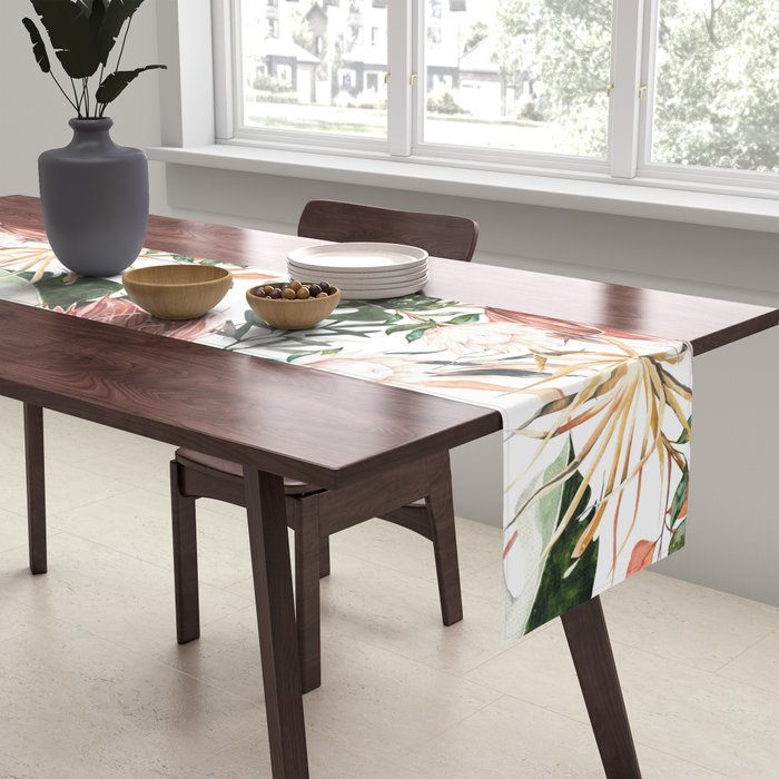 Bohem tropical bloom 003 Table Runner Gallery Image 2