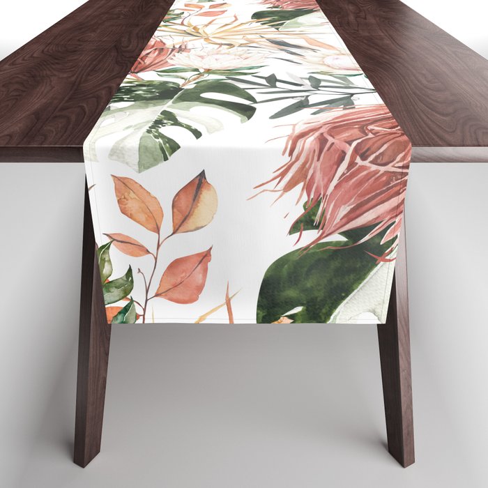 Bohem tropical bloom 003 Table Runner Gallery Image 1