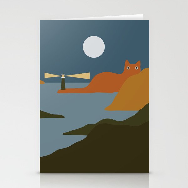 Cat Landscape 20 Stationery Card Gallery Image 2