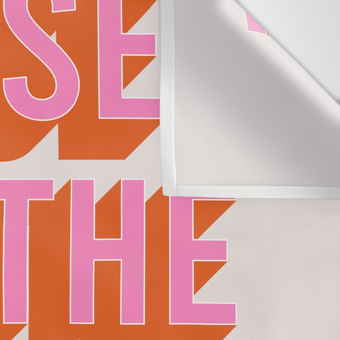 These Are The Good Old Days (Pink Orange) Wall Tapestry Gallery Image 3