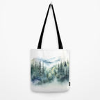 Treetops in the Mist Tote Bag Gallery Image 2