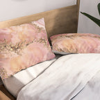 Rose quartz and pastel pink marble Pillow Sham Gallery Image 2