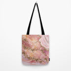 Rose quartz and pastel pink marble Tote Bag Gallery Image 2