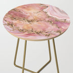 Rose quartz and pastel pink marble Side Table Gallery Image 2