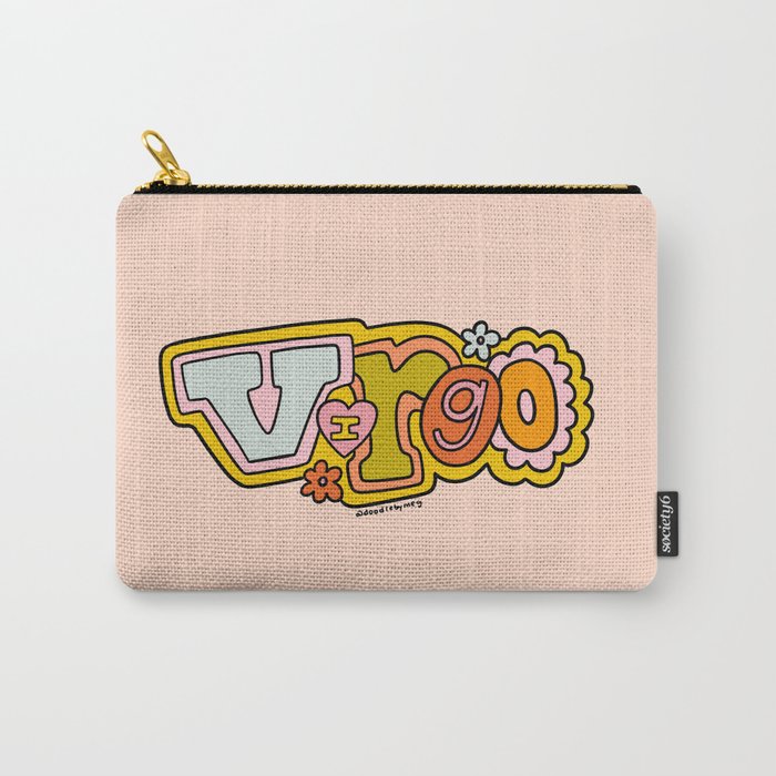 Virgo Doodle Letters Carry All Pouch Gallery Image 1
