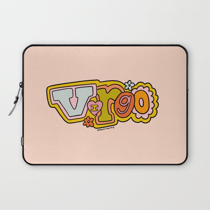 Virgo Doodle Letters Laptop Sleeve Gallery Image 1