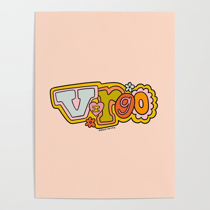 Virgo Doodle Letters Poster Gallery Image 1