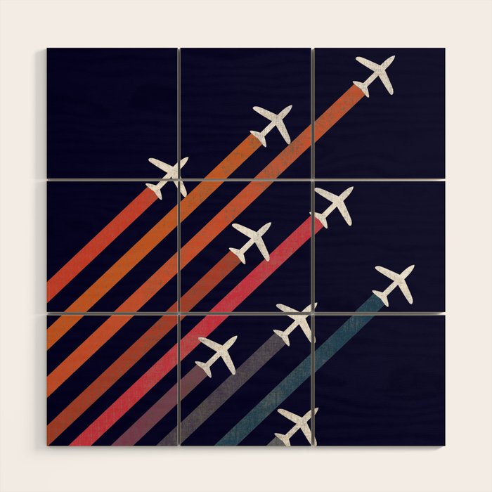 Aerial acrobat Wood Wall Art Gallery Image 1
