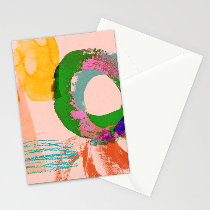 brush strokes abstract 3 Stationery Card Gallery Image 2