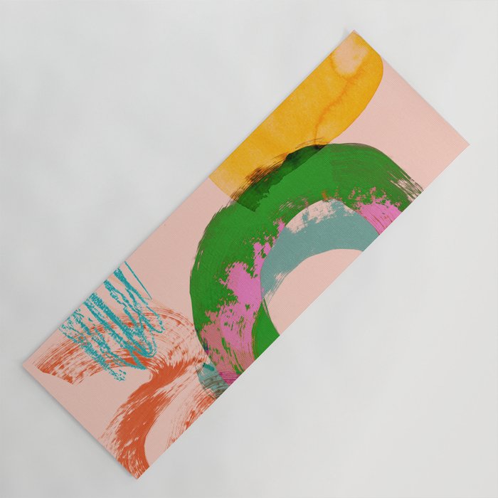 brush strokes abstract 3 Yoga Mat Gallery Image 1