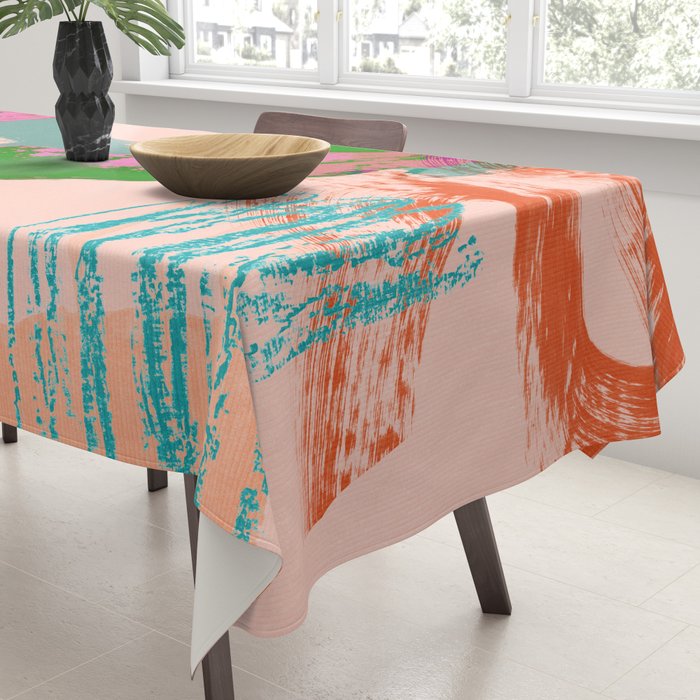 brush strokes abstract 3 Tablecloth Gallery Image 3