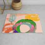 brush strokes abstract 3 Rug Gallery Image 1