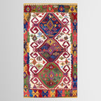 Adana Kilim South East Anatolia Antique Tribal Rug Print Tablecloth Gallery Image 2
