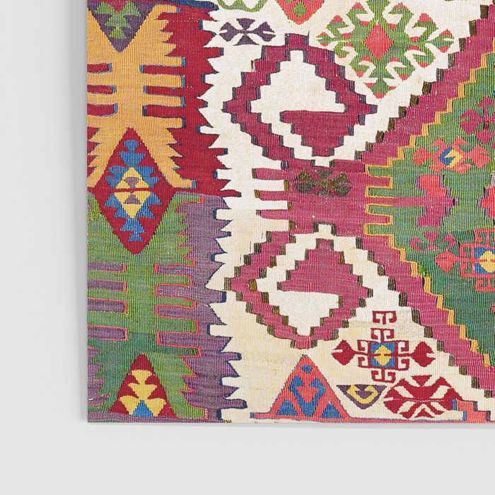 Adana Kilim South East Anatolia Antique Tribal Rug Print Poster Gallery Image 3