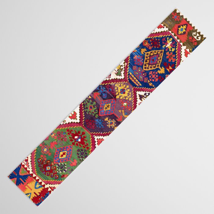 Adana Kilim South East Anatolia Antique Tribal Rug Print Table Runner Gallery Image 3