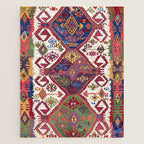 Adana Kilim South East Anatolia Antique Tribal Rug Print Jigsaw Puzzle Gallery Image 1
