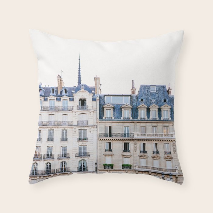 Tres Paris - Travel, Architecture Photography Throw Pillow Gallery Image 6
