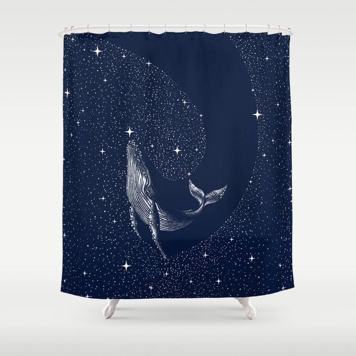 starry whale Shower Curtain Gallery Image 1