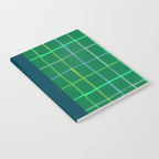Abstract Tennis Net Pattern in Grass Green Notebook Gallery Image 2