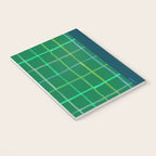Abstract Tennis Net Pattern in Grass Green Notebook Gallery Image 3