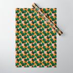 Vibrant Monstera Leaf Pattern Wrapping Paper Gallery Image 1