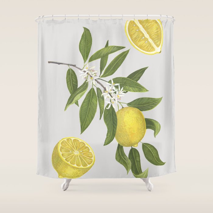 Lemon Tree Shower Curtain Gallery Image 1