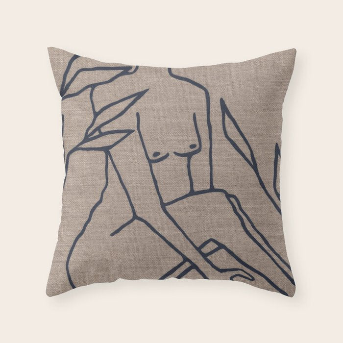 In The Garden No. 3 Throw Pillow Gallery Image 6