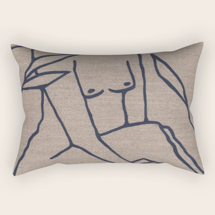 In The Garden No. 3 Rectangular Pillow Gallery Image 1