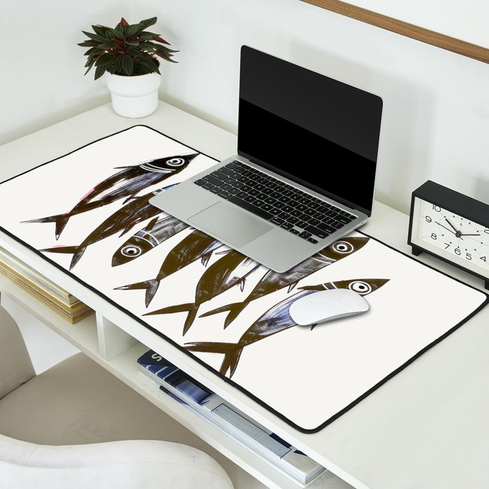 Line Fish Desk Mat Gallery Image 2