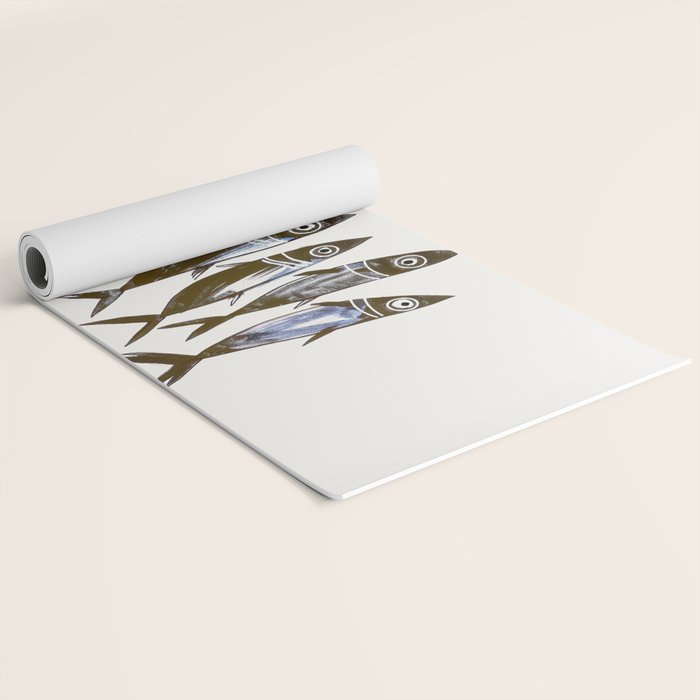 Line Fish Yoga Mat Gallery Image 2