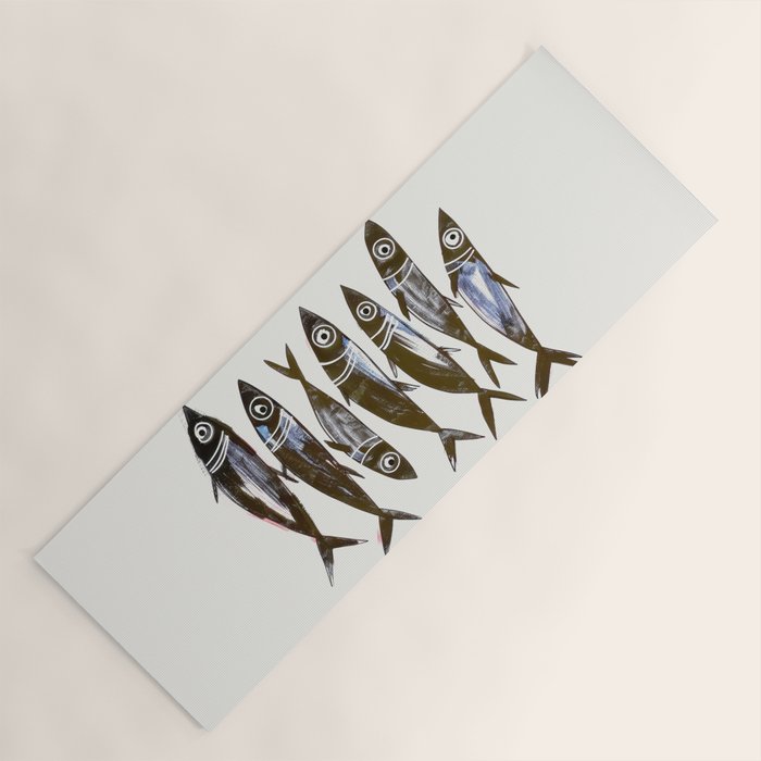 Line Fish Yoga Mat Gallery Image 1