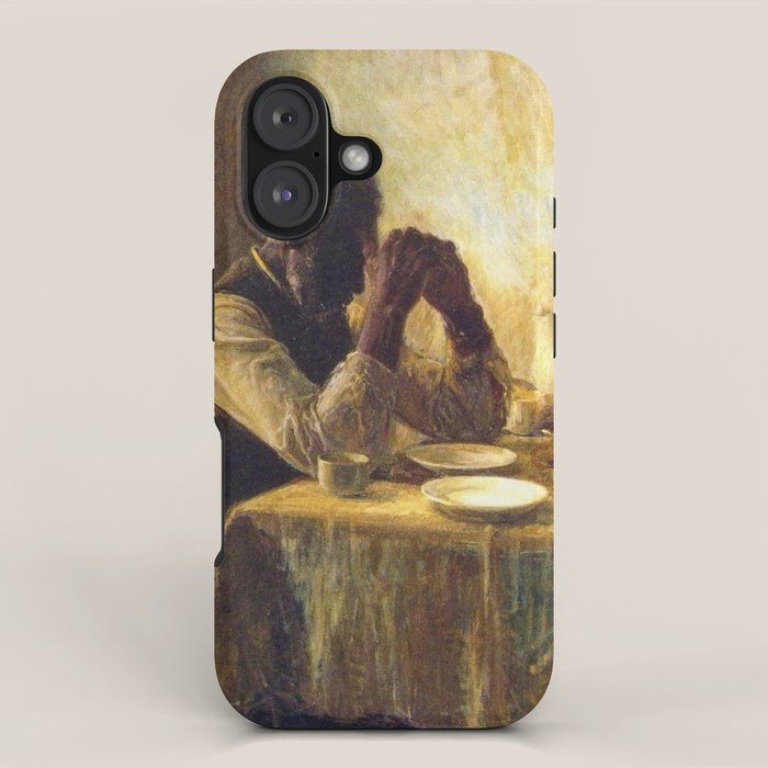African American Masterpiece 'The Thankful Poor' by Henry Ossawa Tanner iPhone Case Gallery Image 1