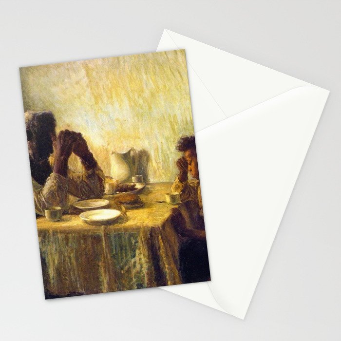African American Masterpiece 'The Thankful Poor' by Henry Ossawa Tanner Stationery Card Gallery Image 2
