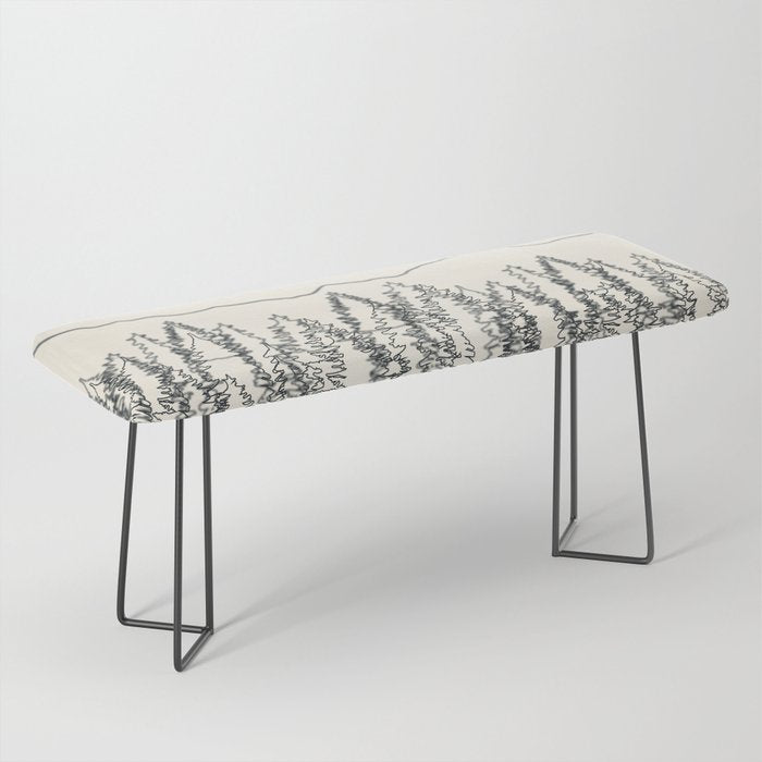 Minimal Line Mountain Beauty II Bench Gallery Image 1