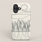 Minimal Line Mountain Beauty II iPhone Case Gallery Image 1