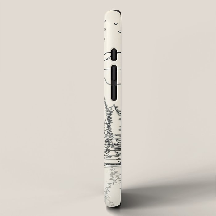Minimal Line Mountain Beauty II iPhone Case Gallery Image 2
