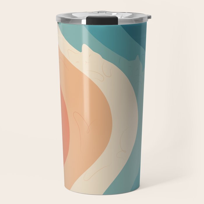 Cat Landscape 163 Travel Mug Gallery Image 1