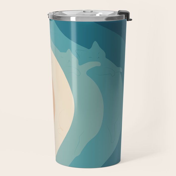 Cat Landscape 163 Travel Mug Gallery Image 2