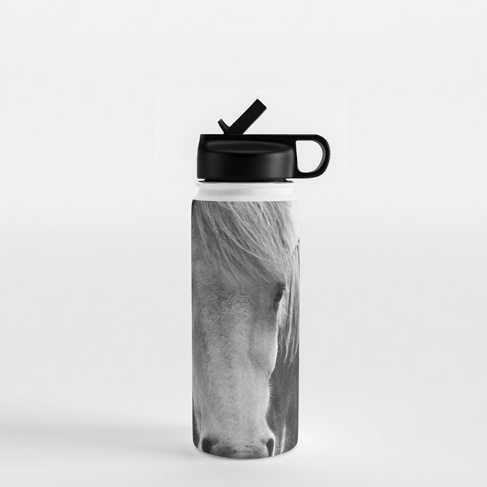 Horses - Black & White 7 Water Bottle Gallery Image 1