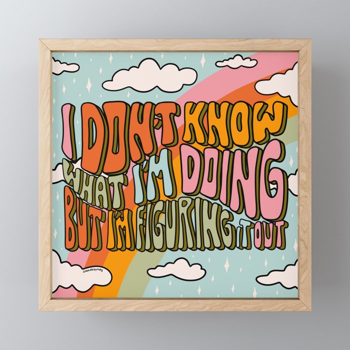 Don't Know What I'm Doing Mini Art Print Gallery Image 1